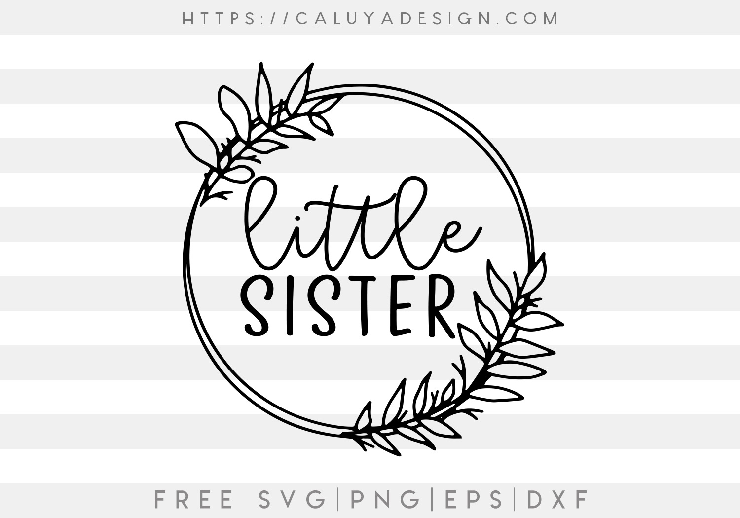 Little Sister SVG, PNG, EPS & DXF