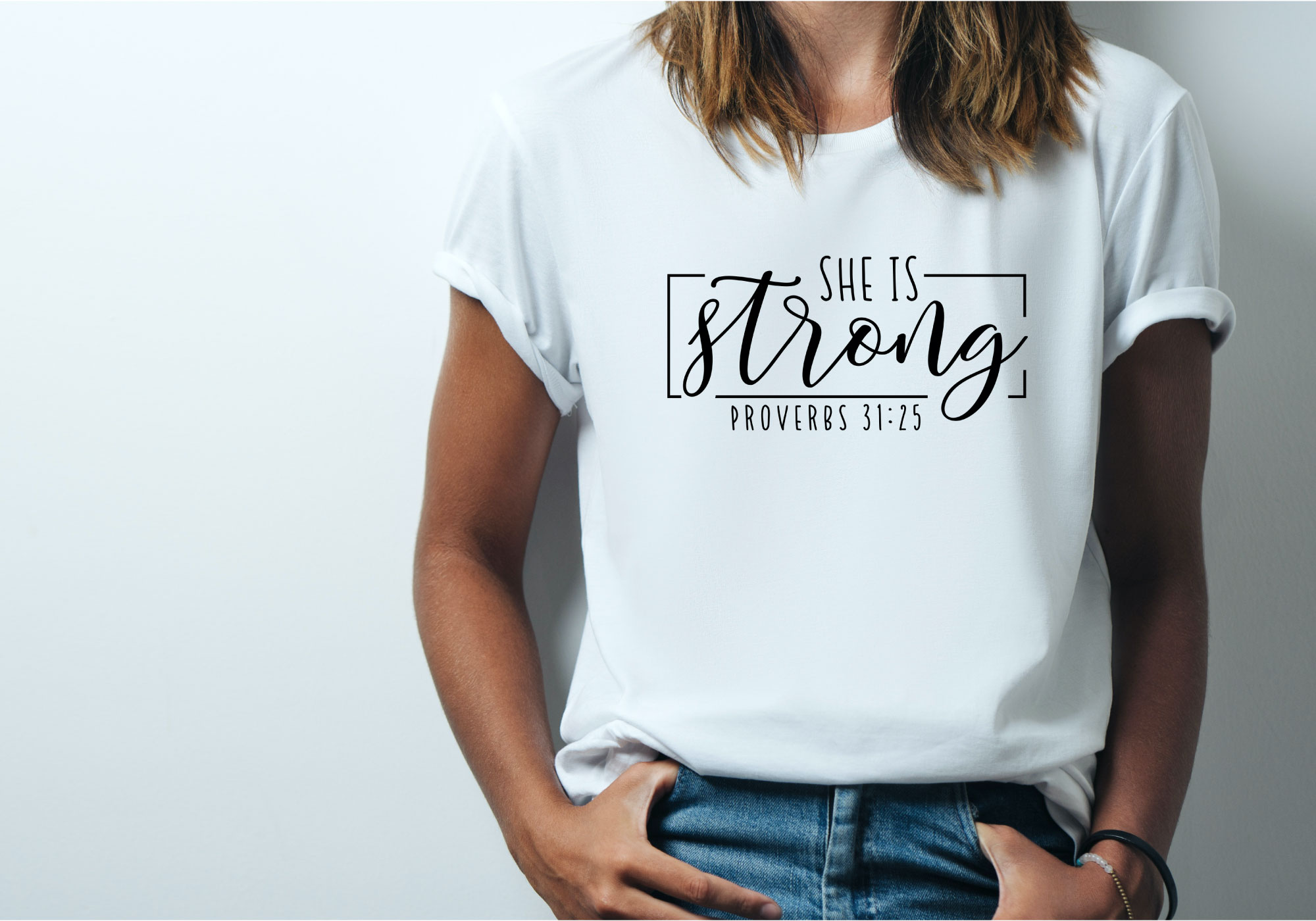 Free She Is Strong SVG Cut File