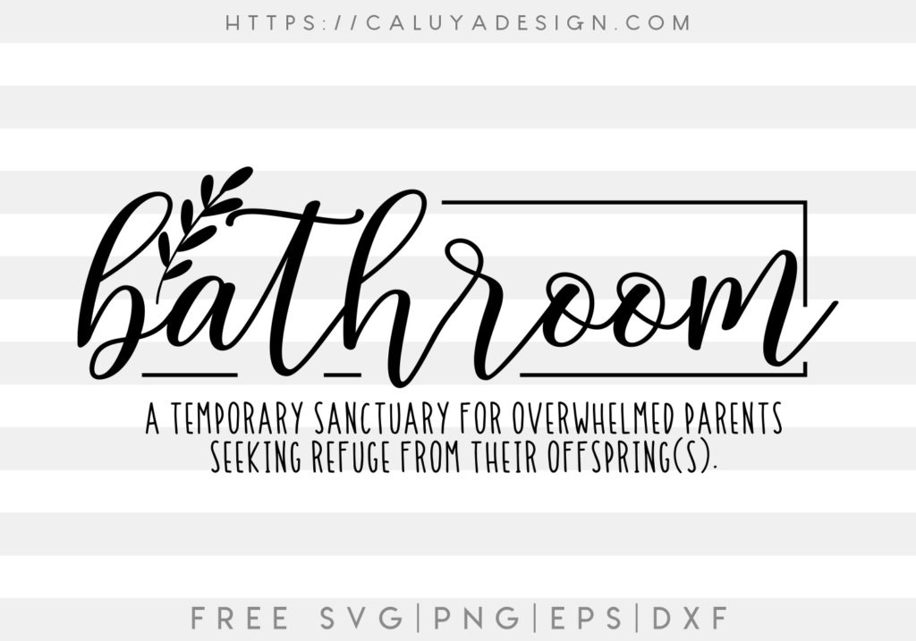 Download Free Bathroom Definition SVG, PNG, EPS & DXF by Caluya Design
