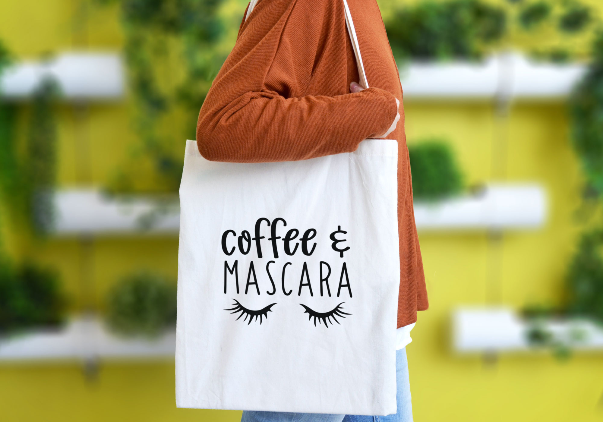 Free Coffee And Mascara SVG Cut File