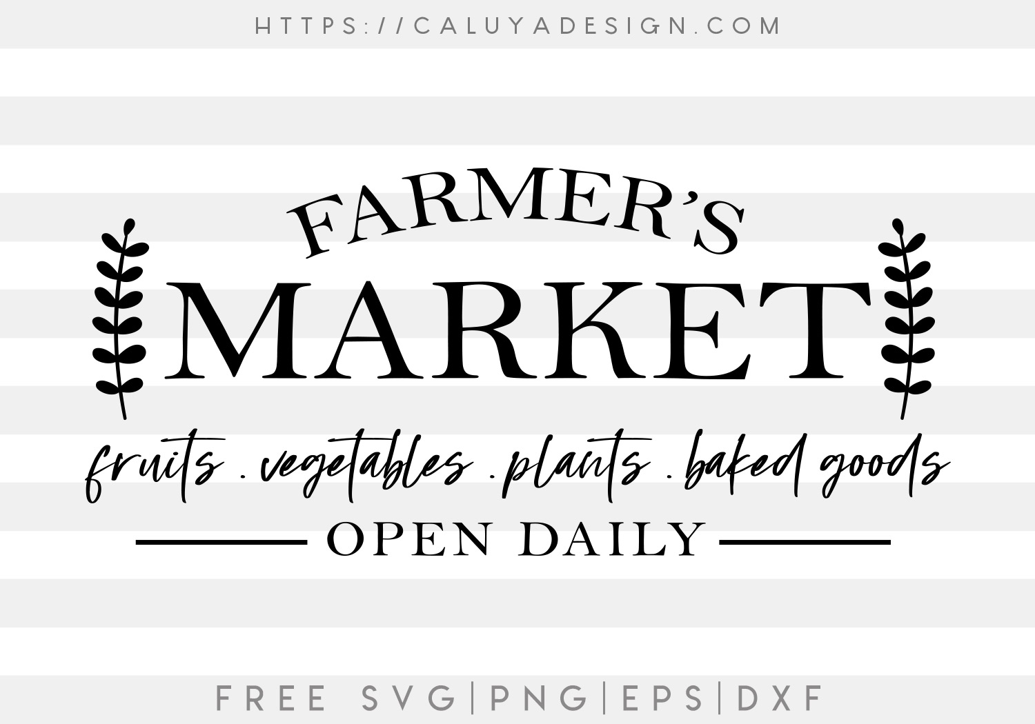 Farmers Market SVG, PNG, EPS & DXF