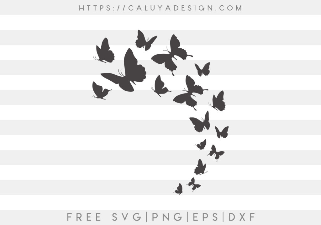 Download Free Flying Butterflies Svg Png Eps Dxf By Caluya Design SVG, PNG, EPS, DXF File