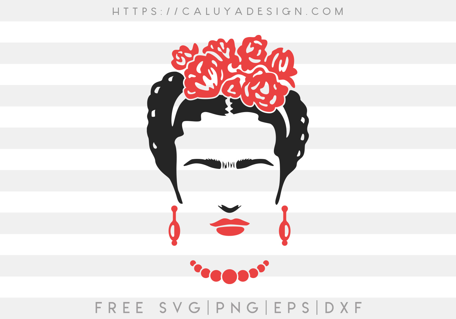 Frida Kahlo SVG, PNG, EPS & DXF