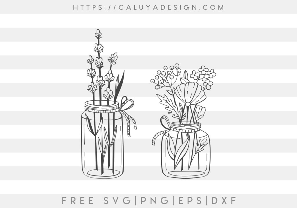 Free Free 311 Mason Jar Flower Svg SVG PNG EPS DXF File