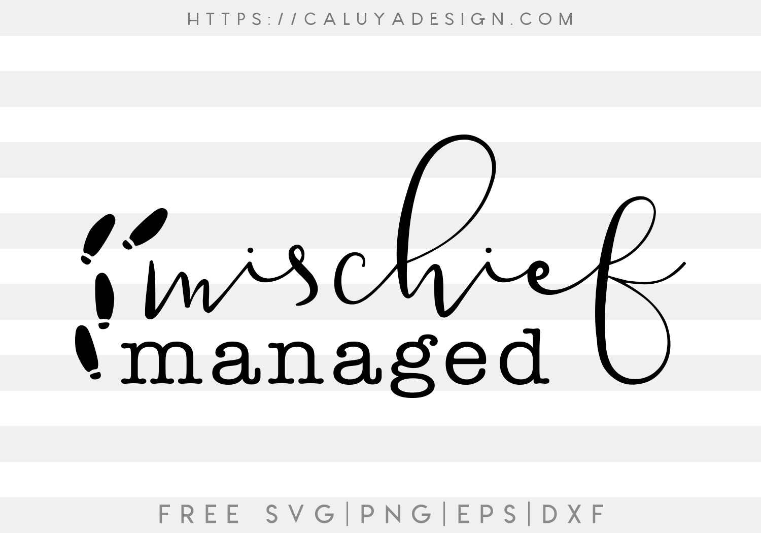 Free Mischief Managed SVG, PNG, EPS & DXF by Caluya Design