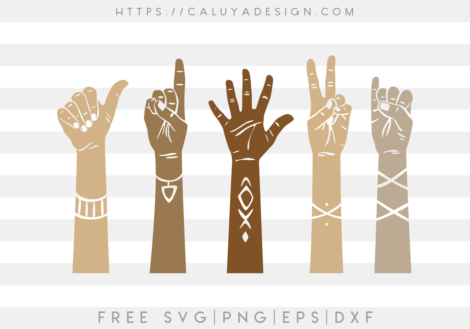 Equality Hands SVG, PNG, EPS & DXF