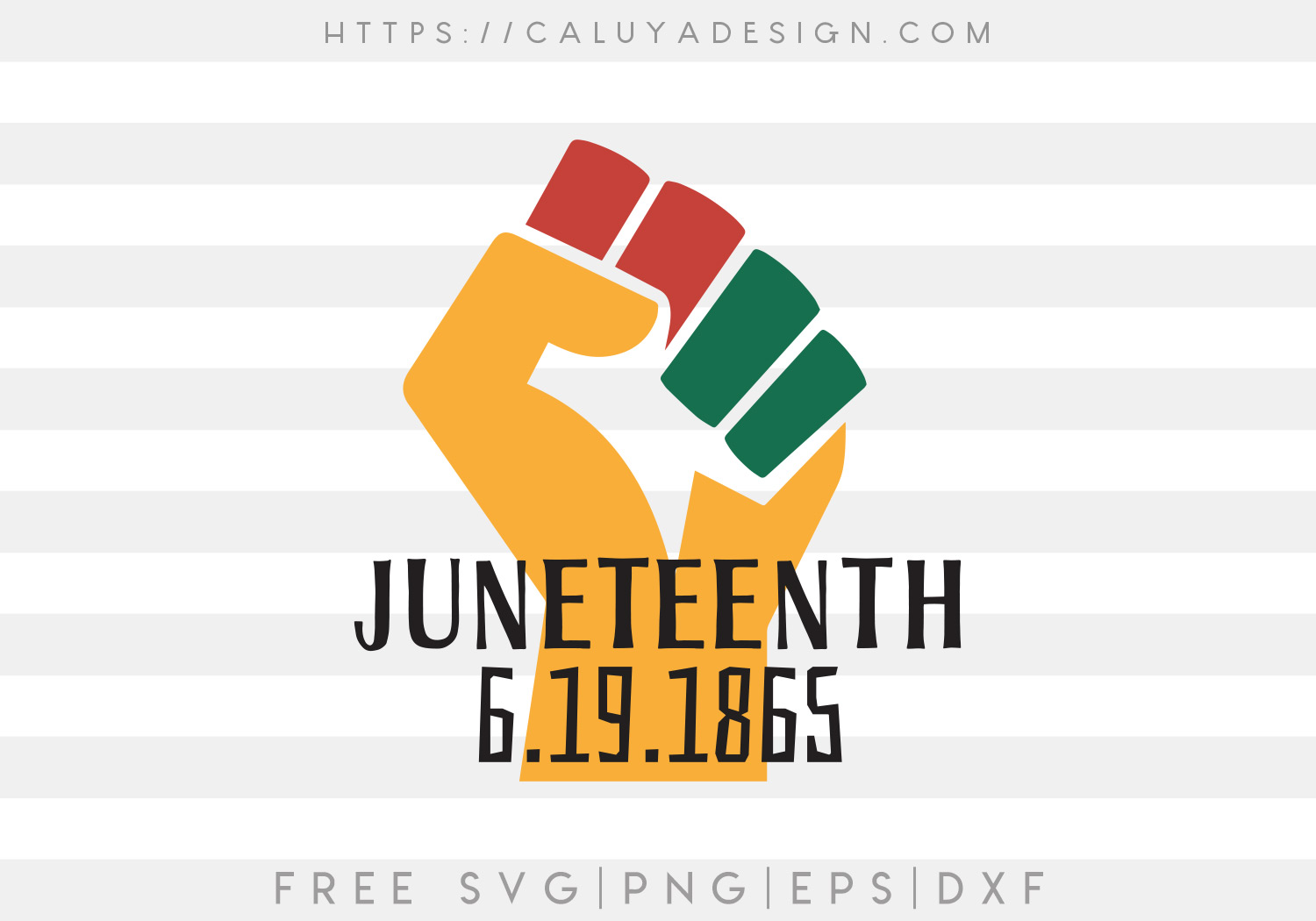 Free Juneteenth SVG Cut File
