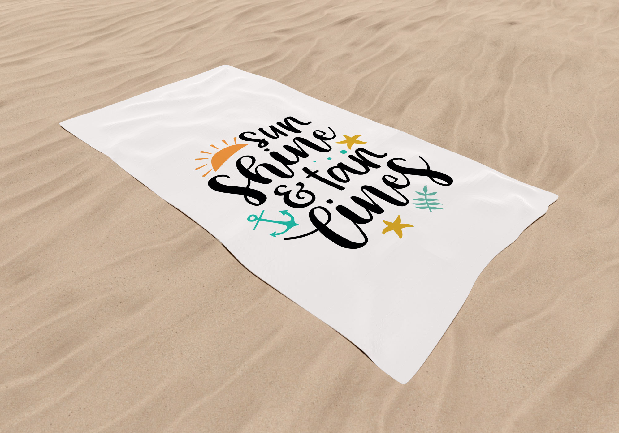 Free Sunshine and Tan Lines SVG Cut File