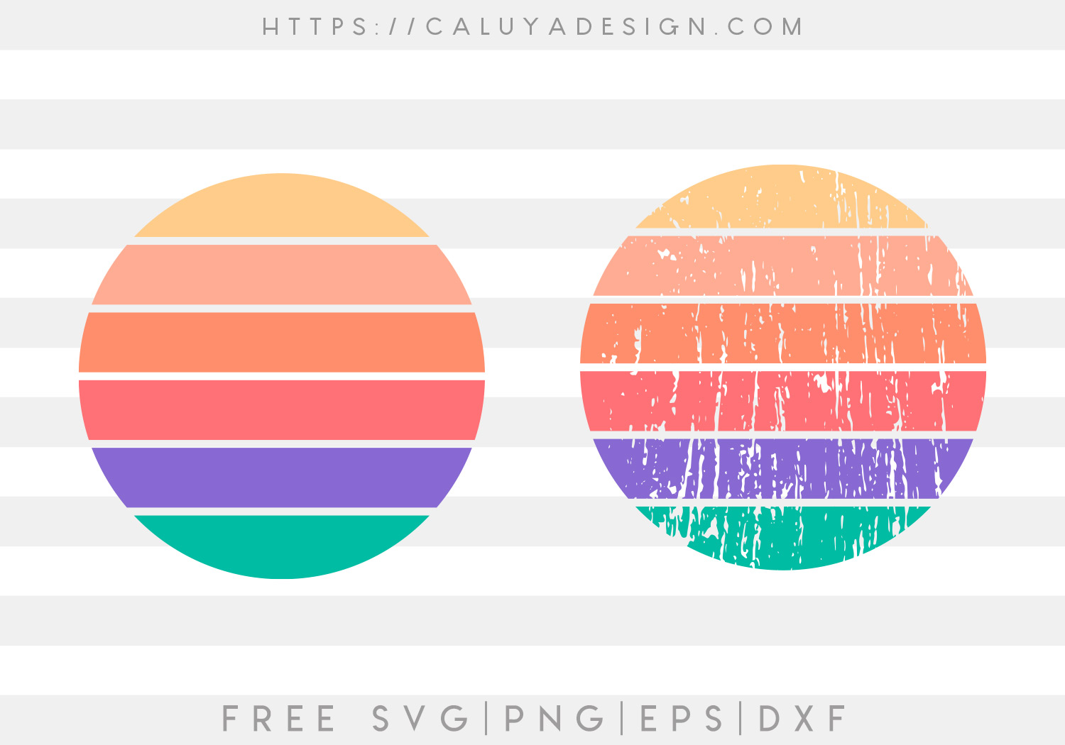 Free Circle Rainbow SVG Cut File