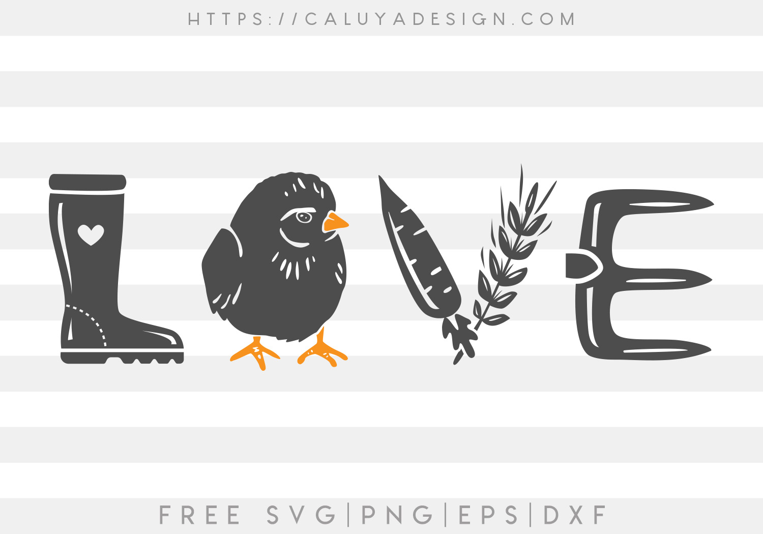 Farmhouse Love Sign SVG, PNG, EPS & DXF