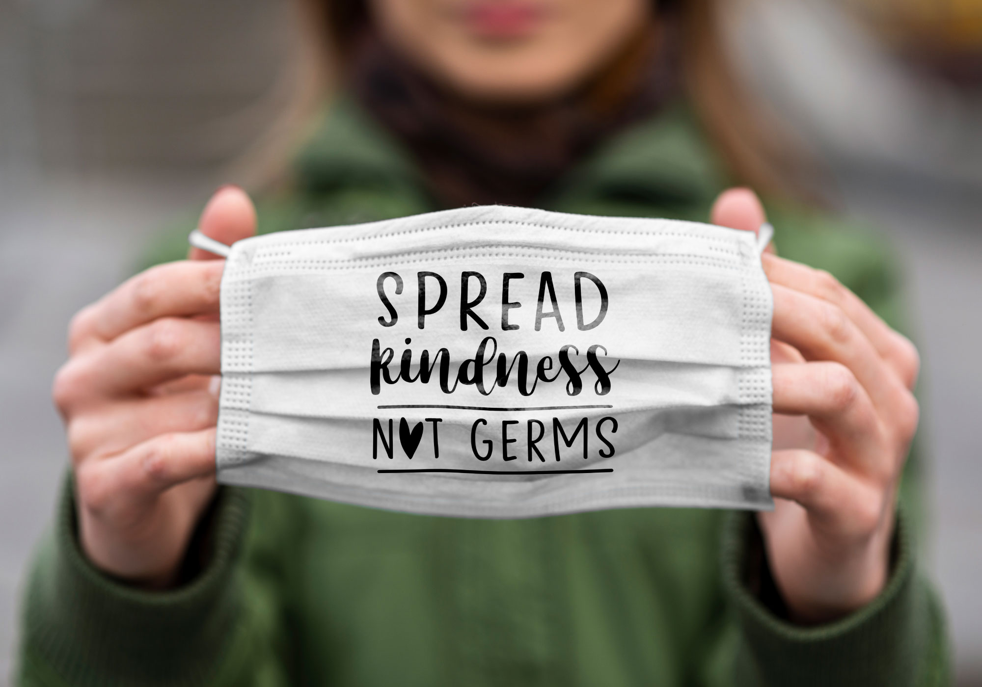 Free Spread Kindness Not Germs SVG Cut File