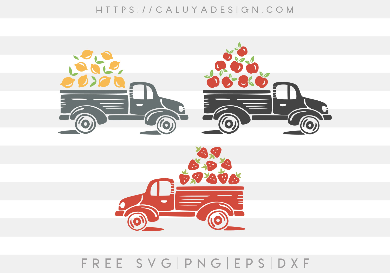 Download Free Vintage Fruit Truck Svg Png Eps Dxf By Caluya Design