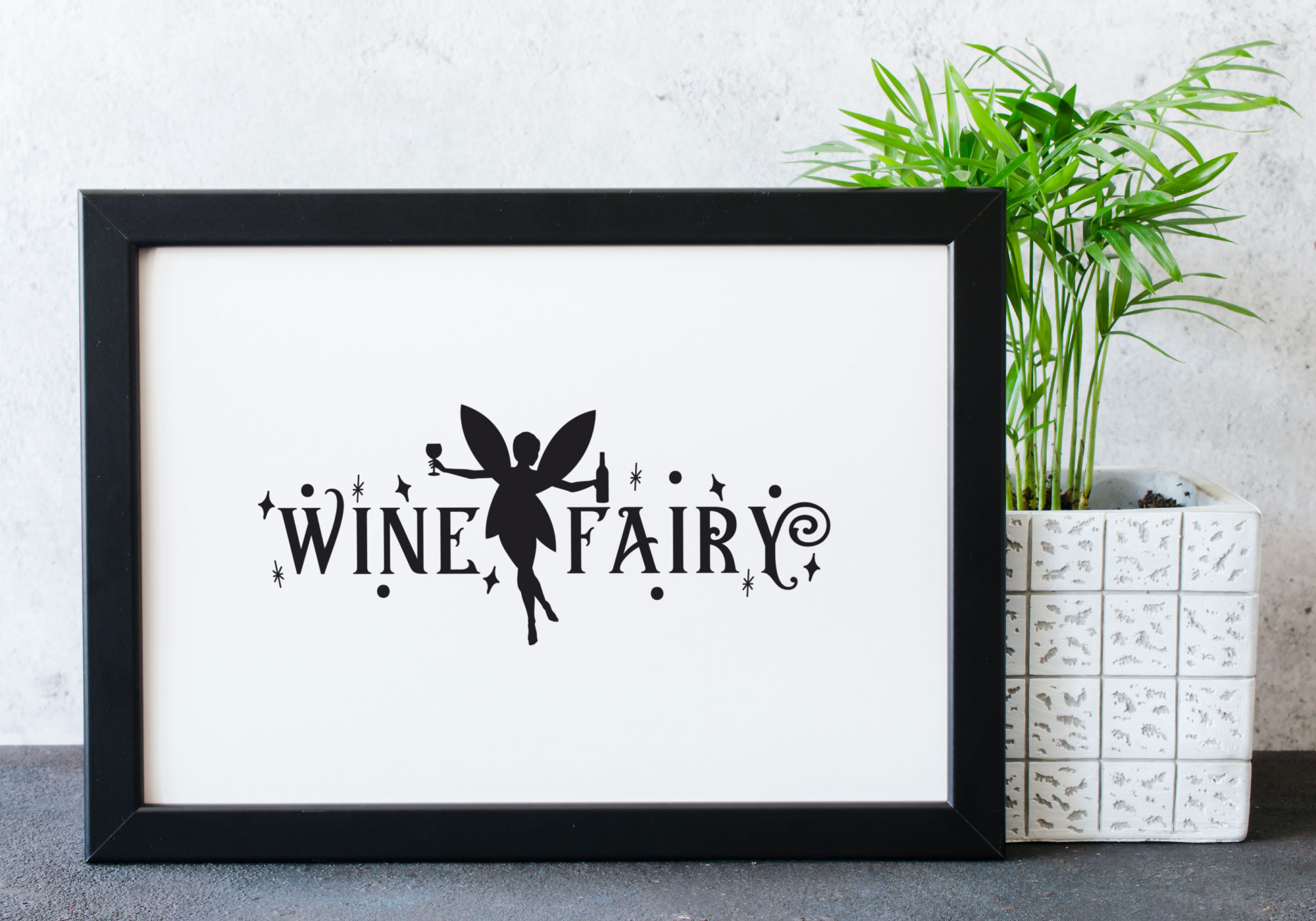 Free Wine Fairy SVG Cut File