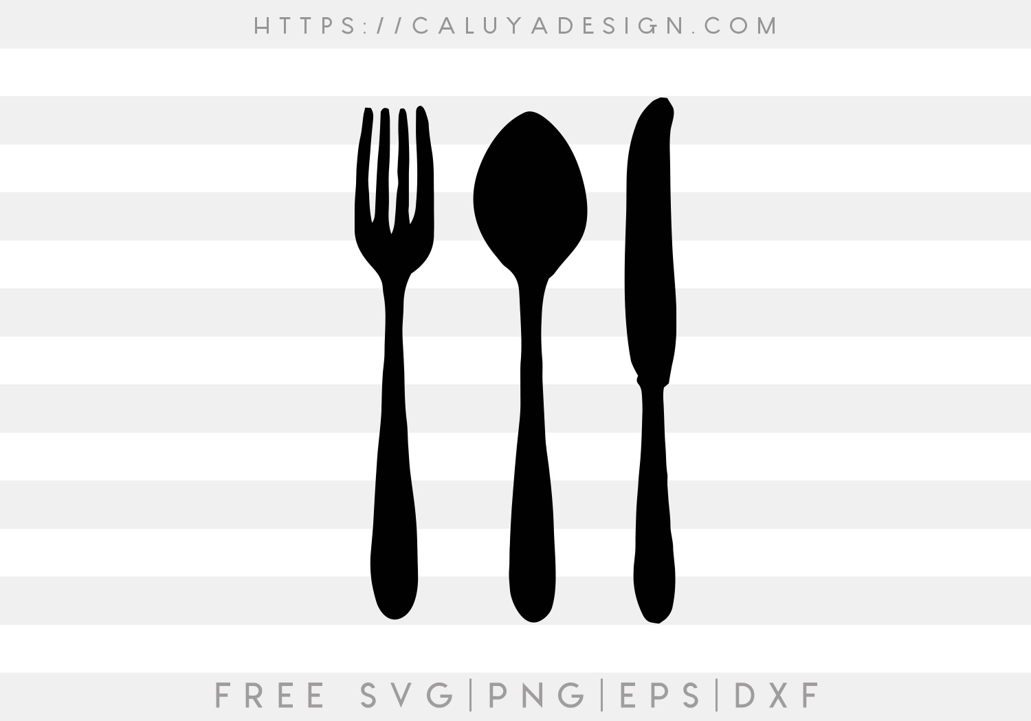 Cutlery Set SVG, PNG, EPS & DXF
