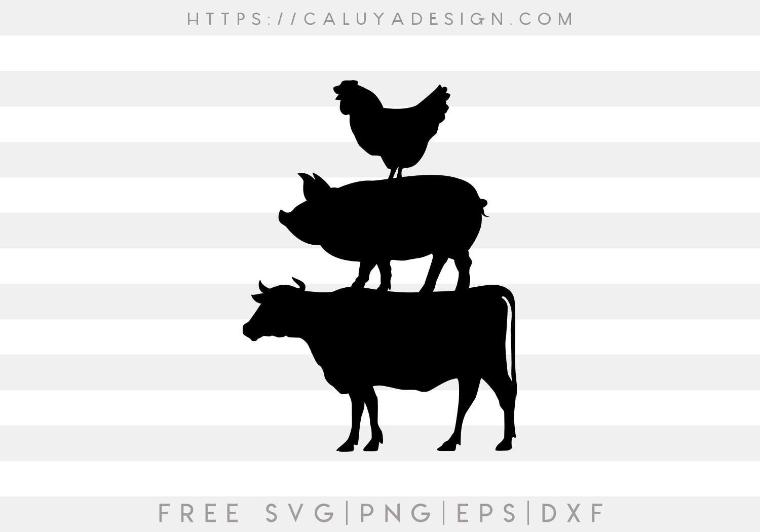 Free Simple Farm Animals SVG