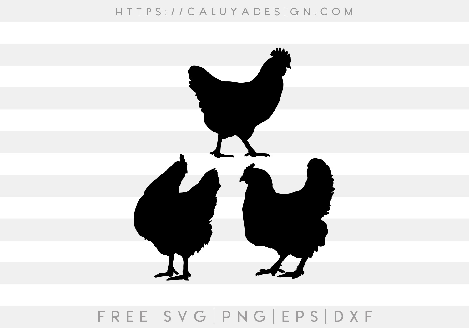 Farmhouse Chicken SVG, PNG, EPS & DXF