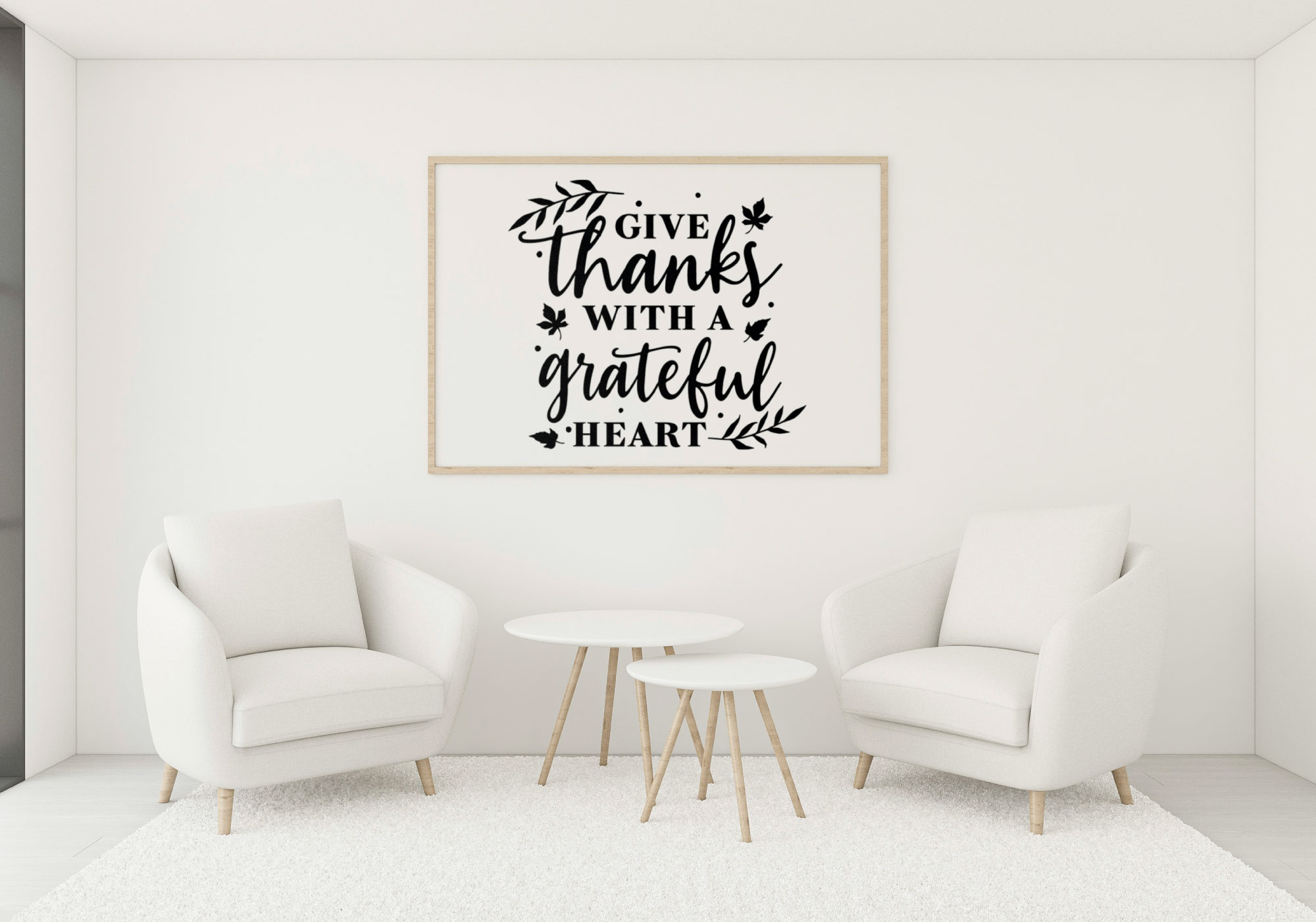 Free Give Thanks With A Grateful Heart SVG Cut File