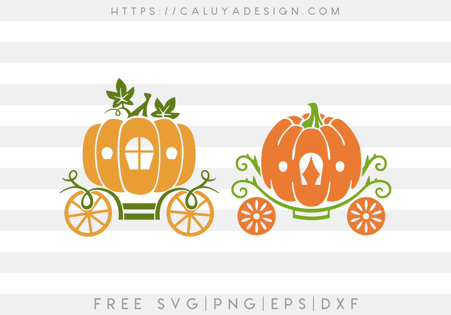 Pumpkin Carriage SVG, PNG, EPS & DXF