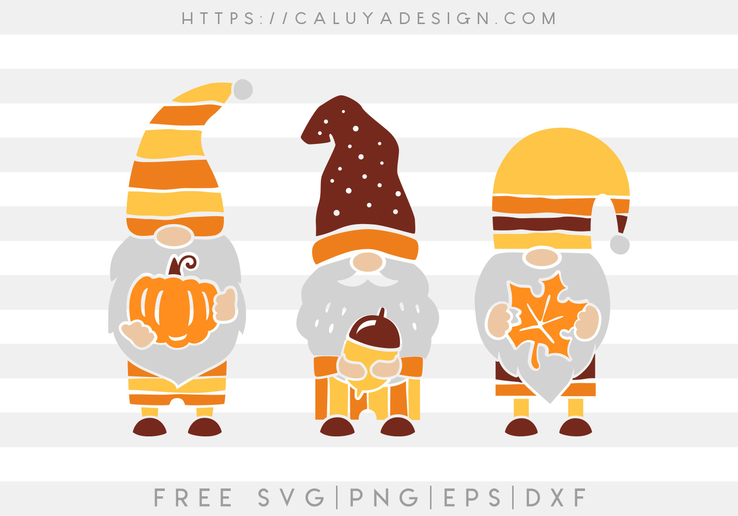 Free Fall Themed Gnome SVG