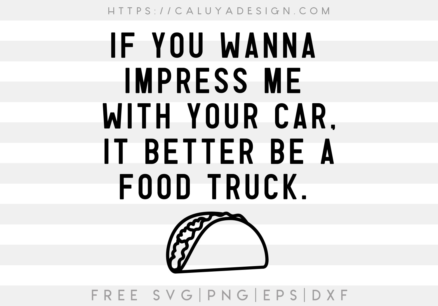 Free Food Truck SVG Cut File