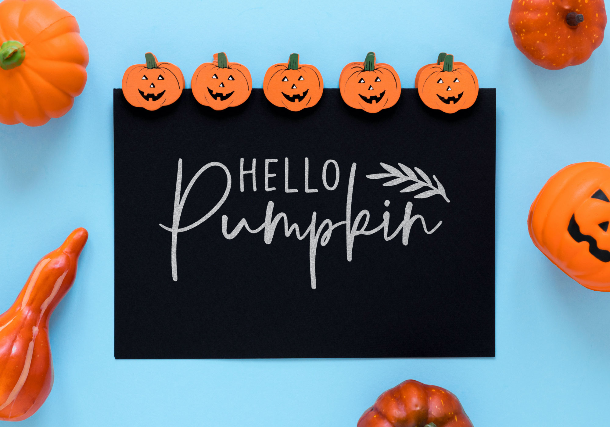 Free Hello Pumpkin SVG Cut File