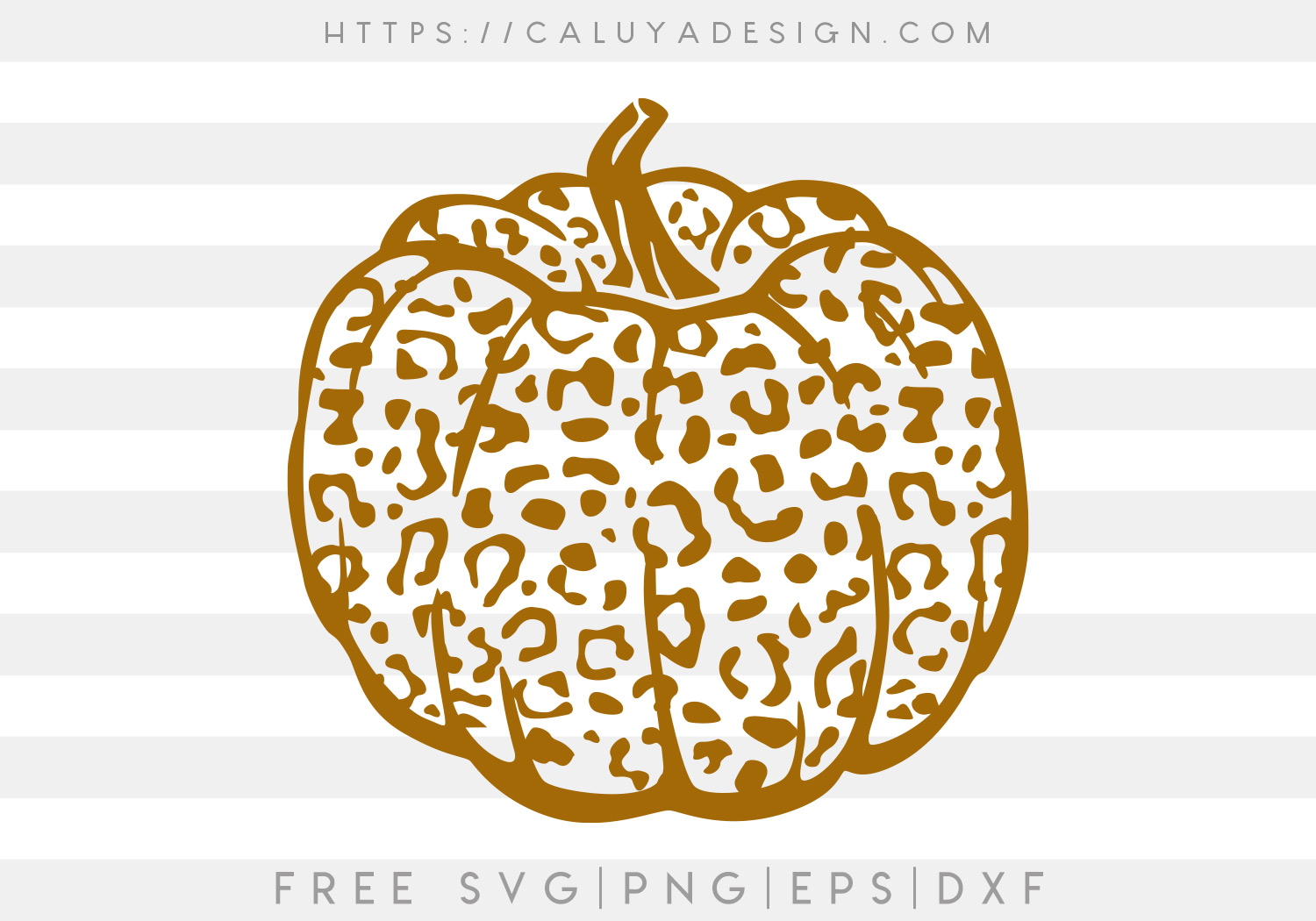 Leopard Pumpkin SVG, PNG, EPS & DXF