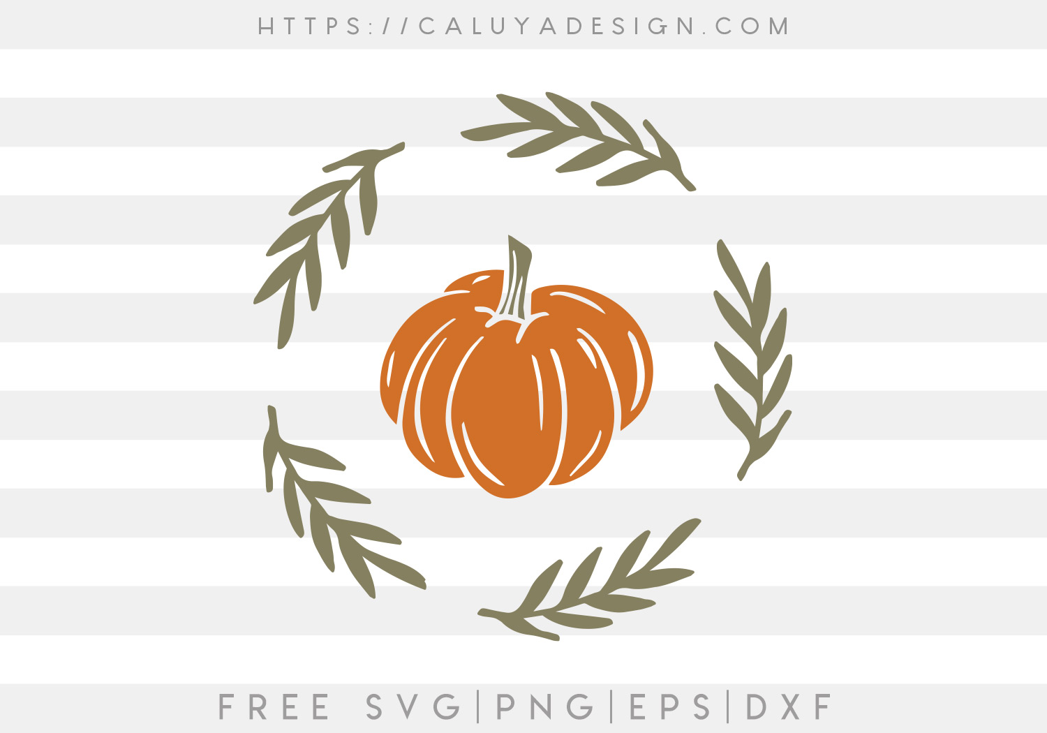 Free Pumpkin Wreath SVG