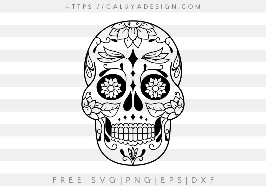 Download Floral-Skull-svg-main - Caluya Design