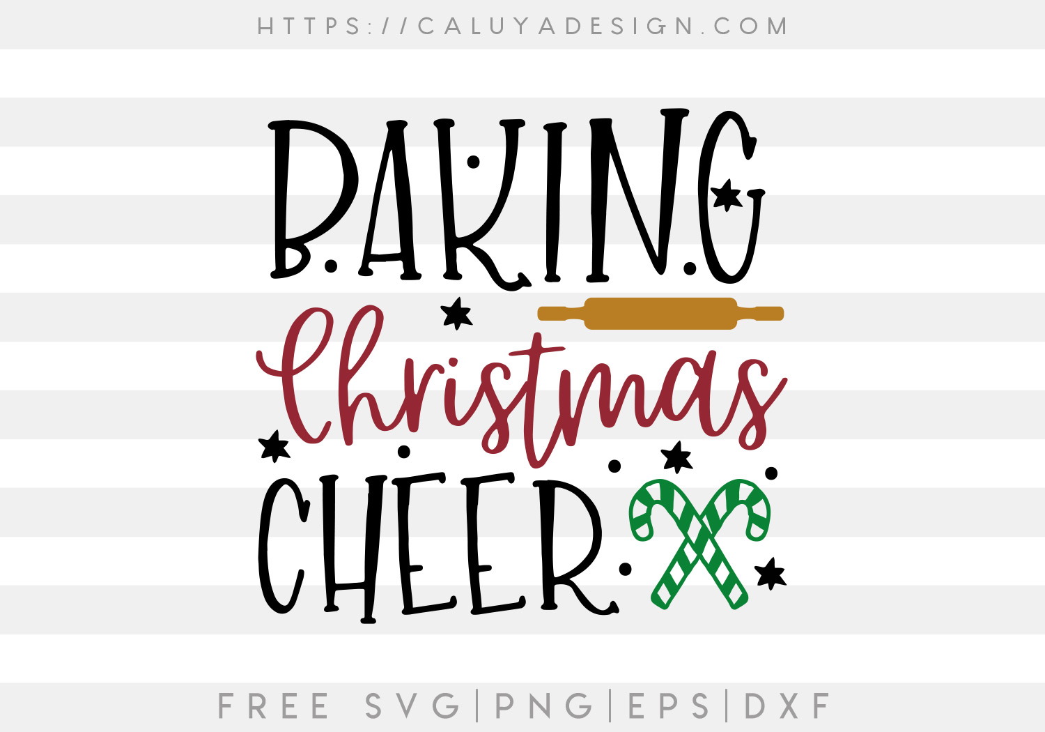 Baking Christmas Cheer SVG, PNG, EPS & DXF