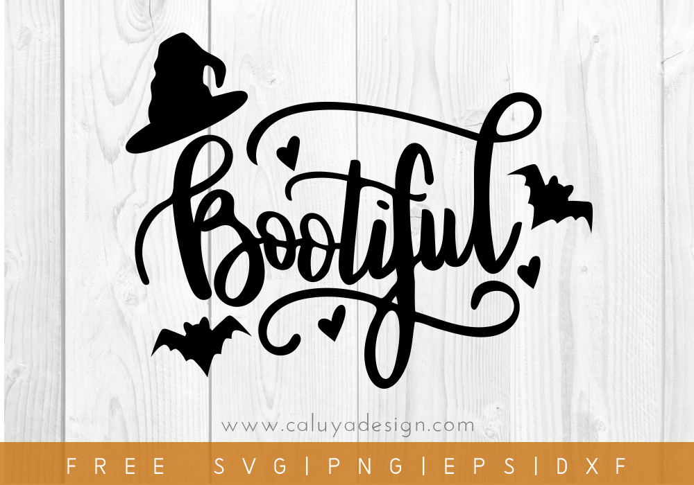 Free Bootiful SVG Cut Halloween