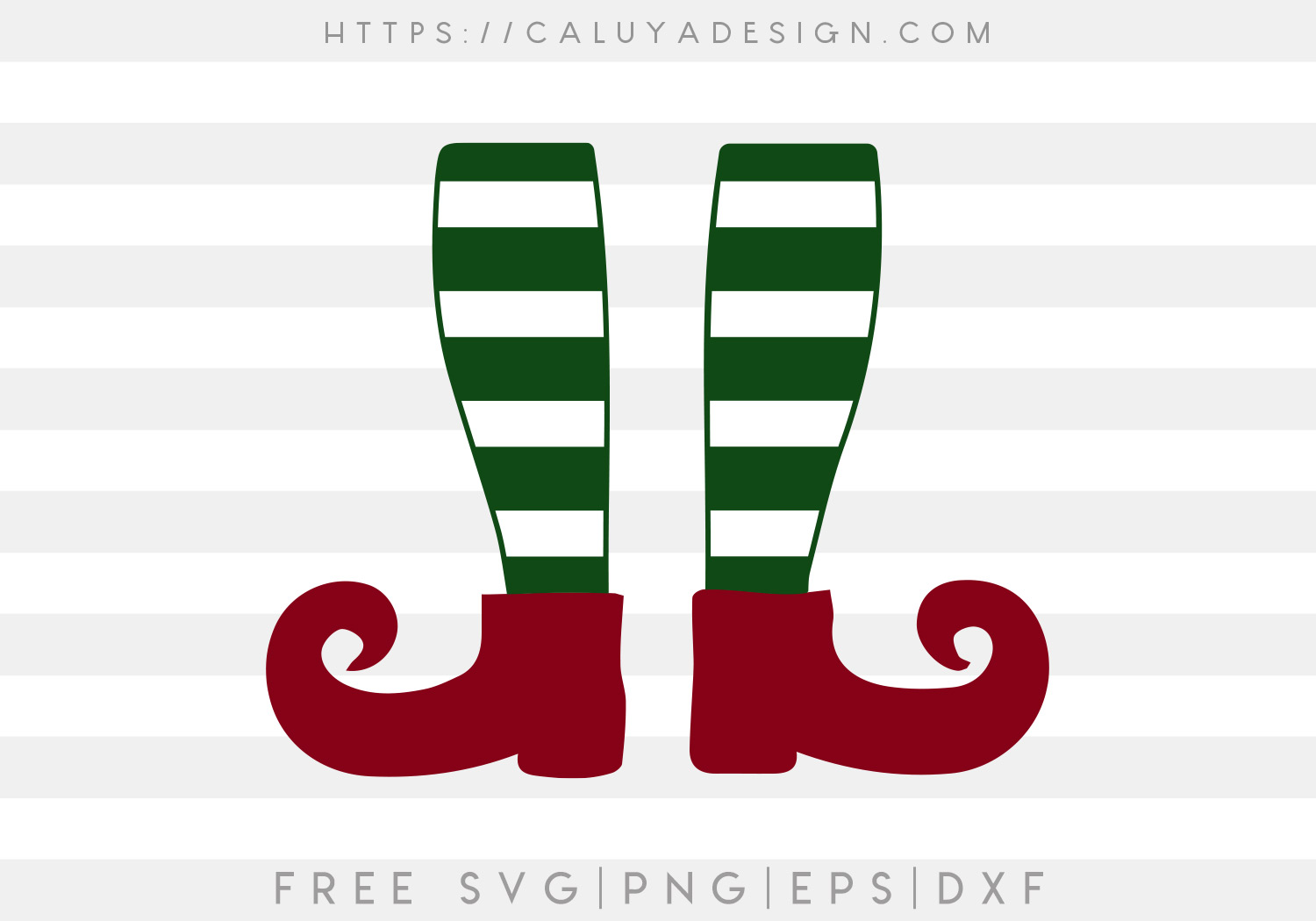 Free Elf Leg SVG Cut File