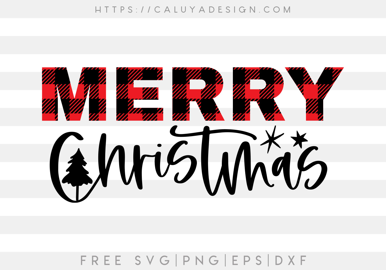 Free Merry Christmas SVG Cut File