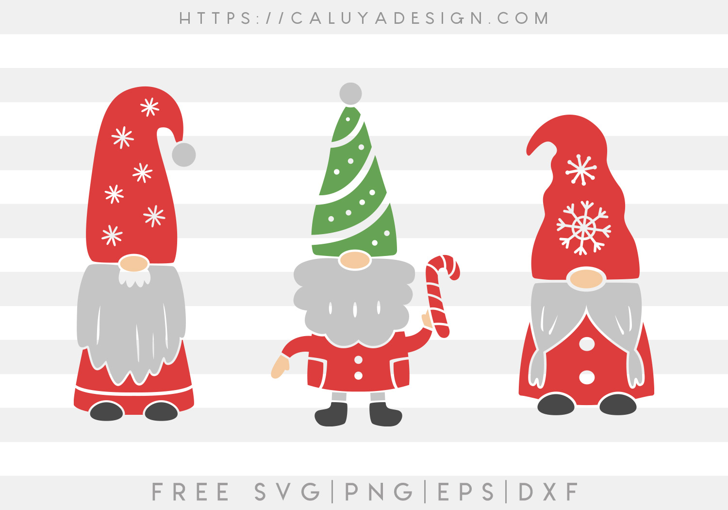 Merry Gnomes SVG, PNG, EPS & DXF