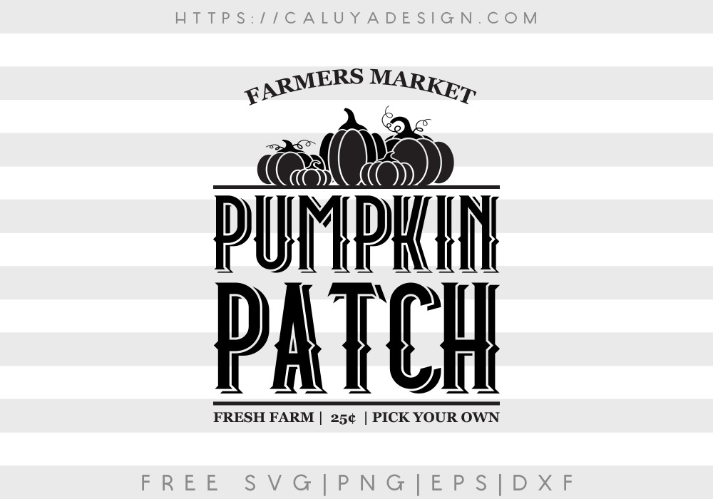 Free Pumpkin Patch Sign SVG Cut File