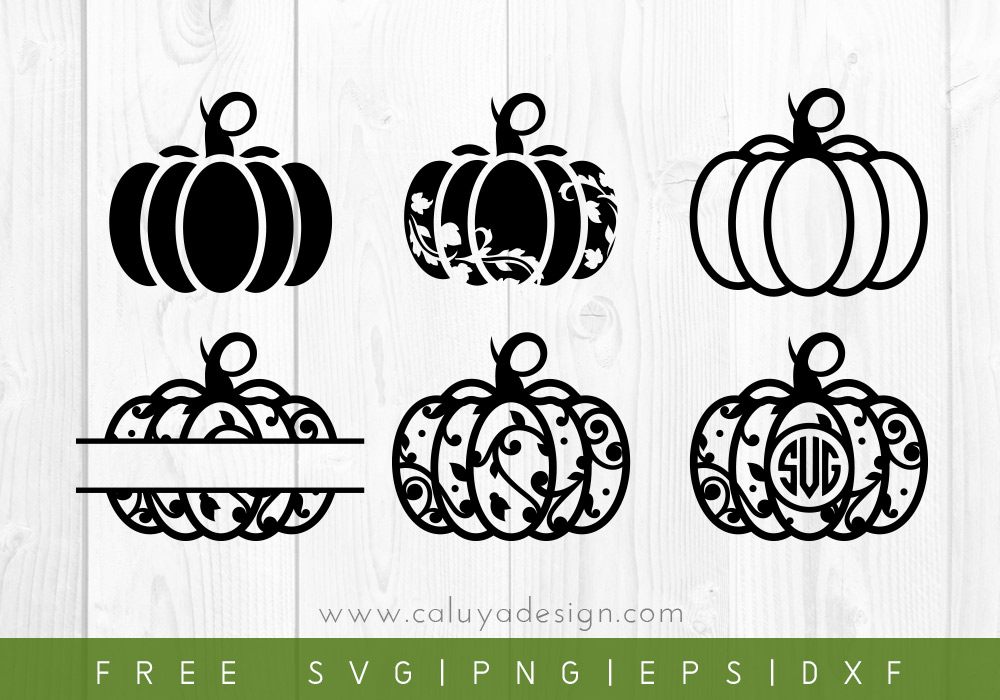 Free Pumpkin Monogram SVG Cut File