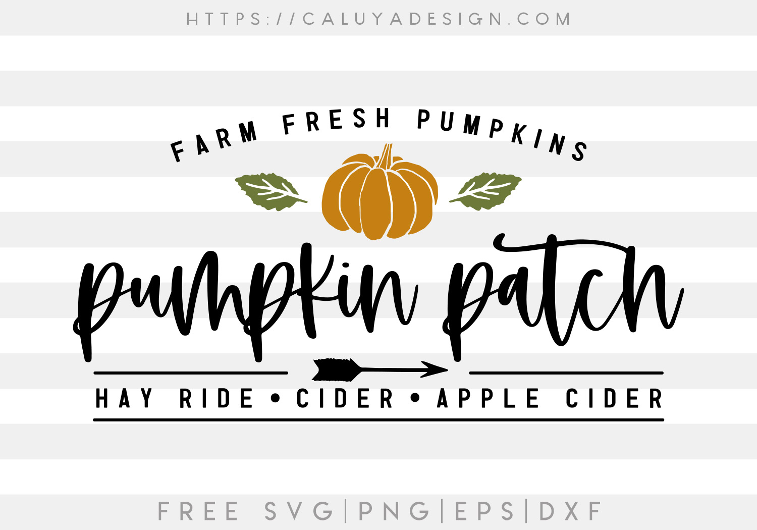 Free Pumpkin Patch Sign SVG Cut File CALUYA DESIGN