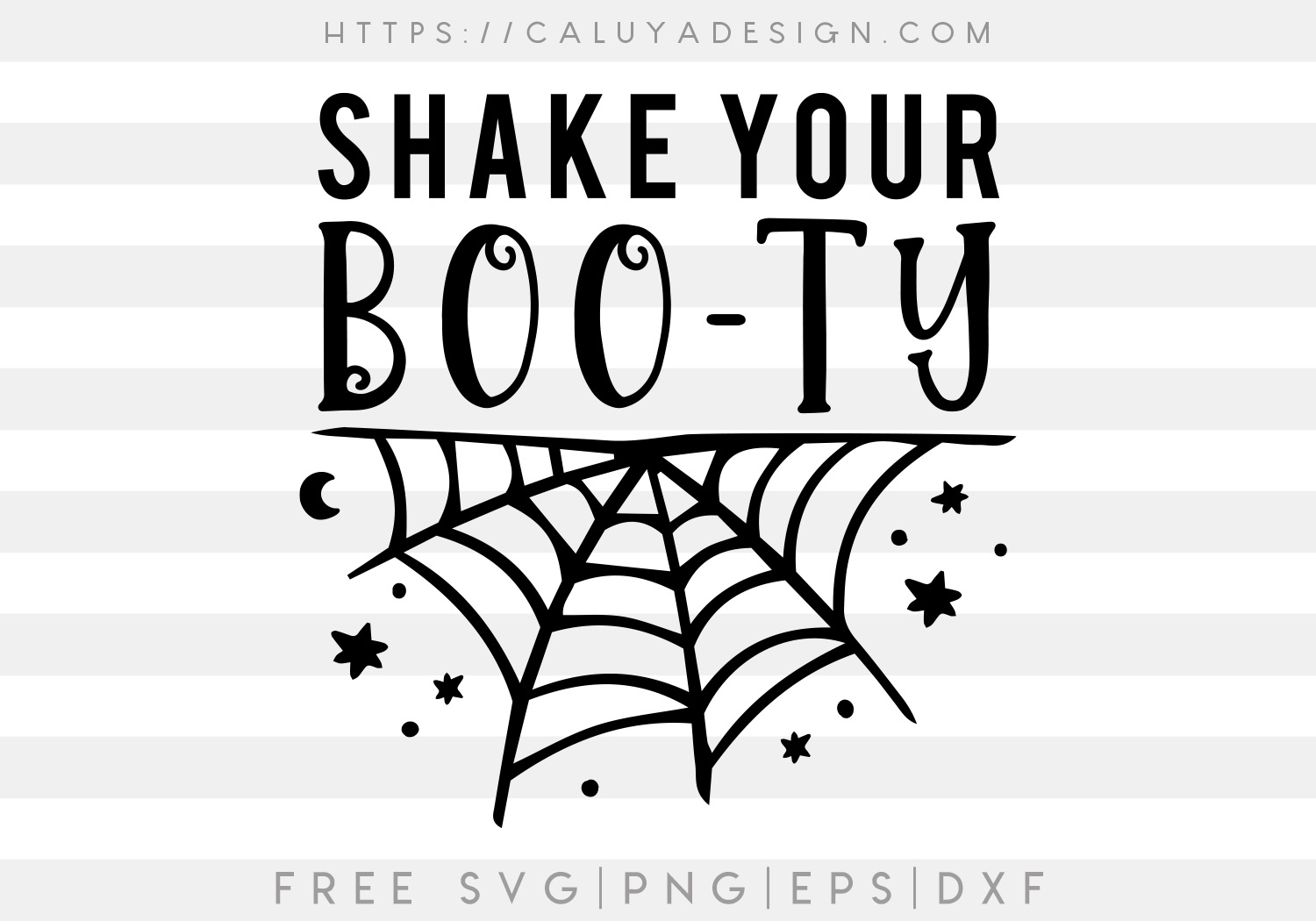 Free Shake your Boo-ty SVG Cut File Halloween