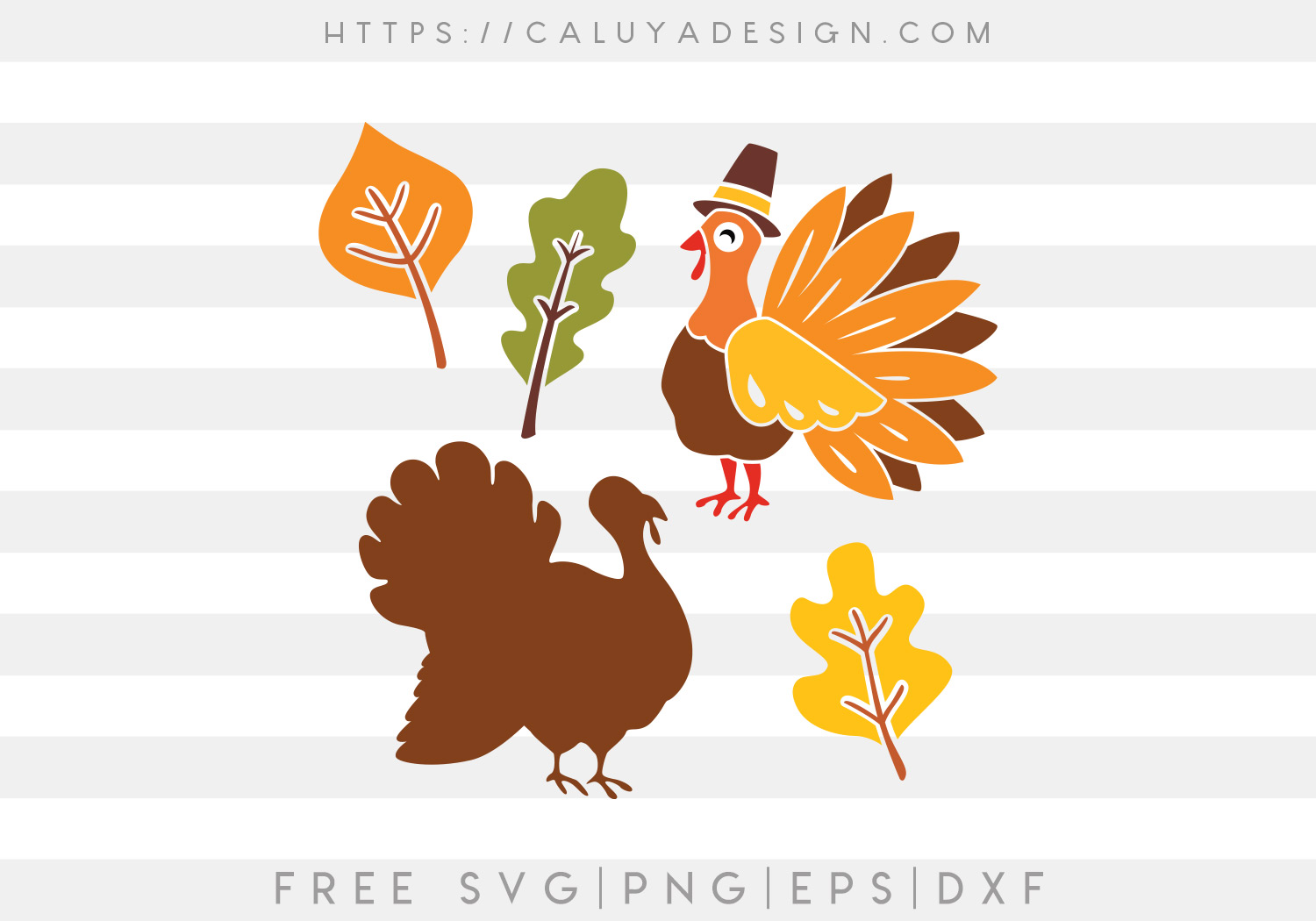 Thanksgiving Turkey SVG, PNG, EPS & DXF