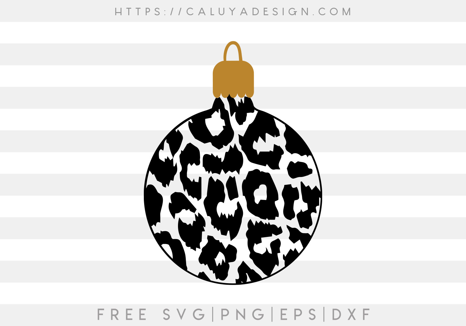 Leopard Ornament SVG, PNG, EPS & DXF