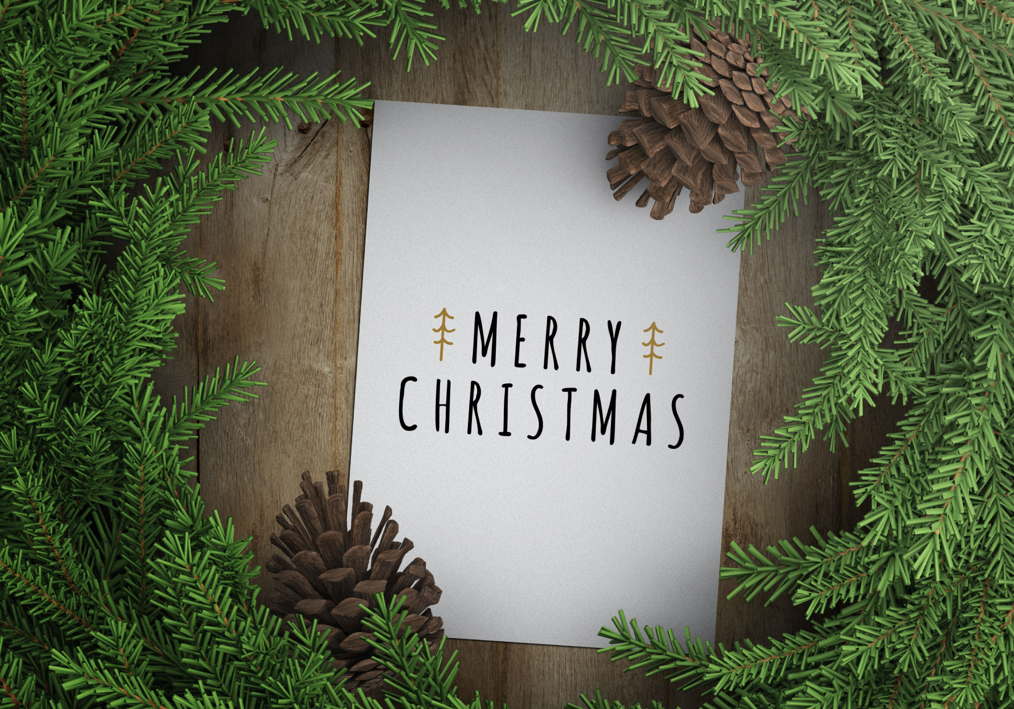 Free Merry Christmas Sign SVG Cut File