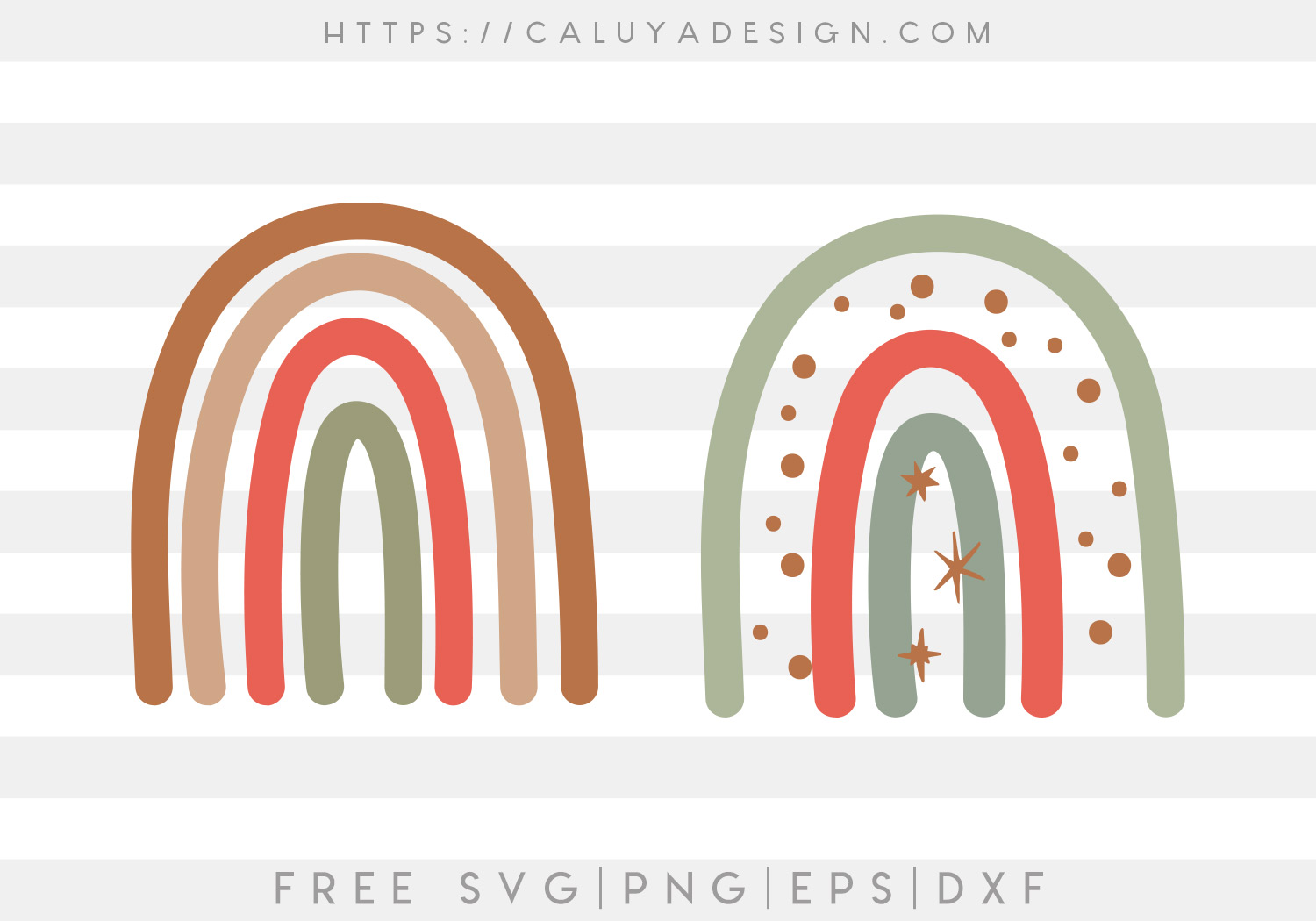 Merry Rainbow SVG, PNG, EPS & DXF