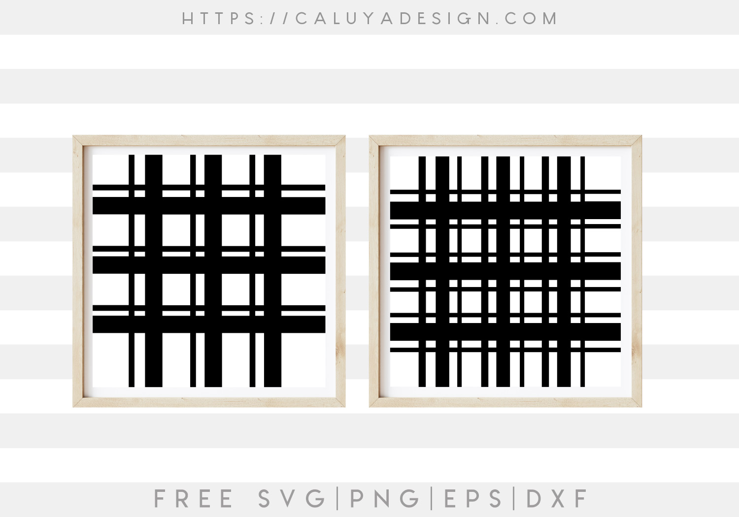 Free Plaid Set SVG Cut File