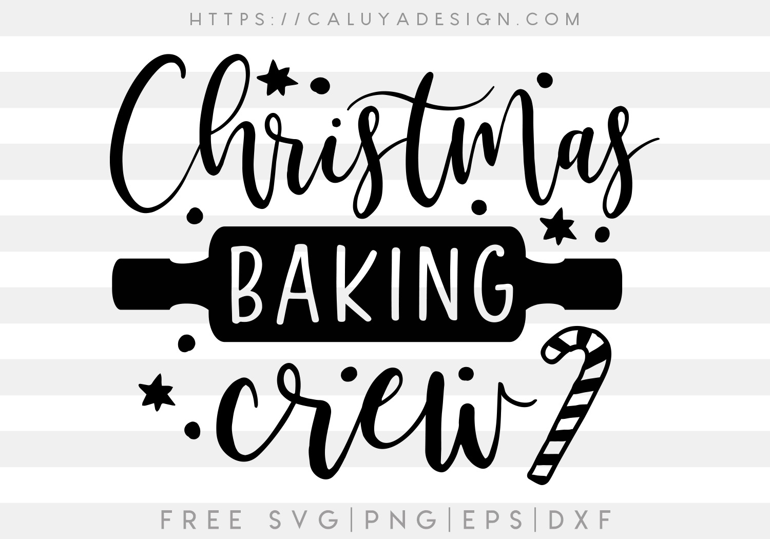 Free Christmas Baking Crew SVG Cut File