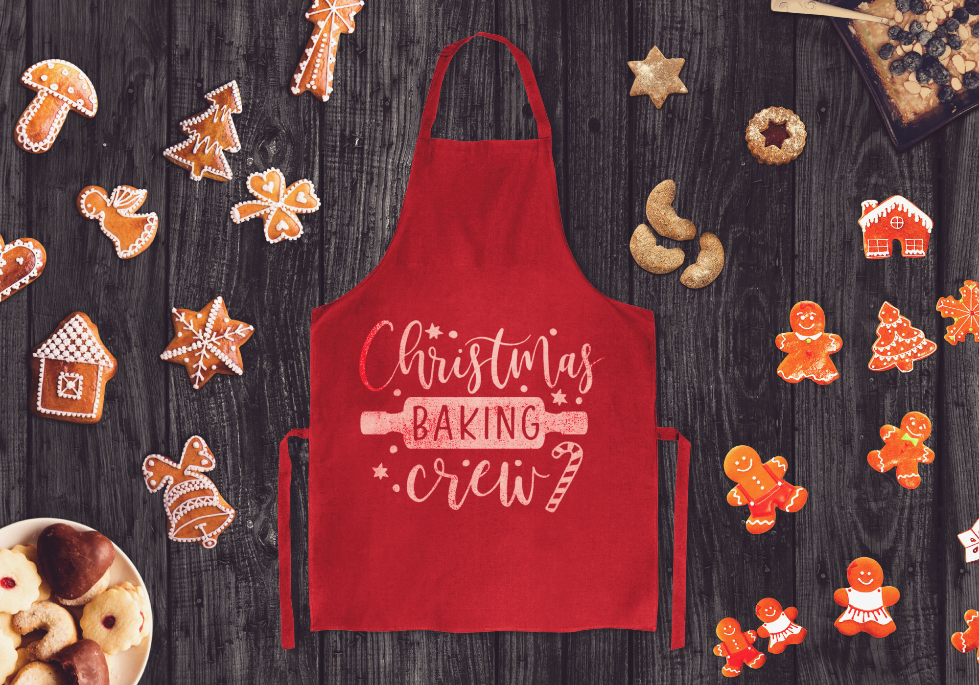 Free Christmas Baking Crew SVG Cut File