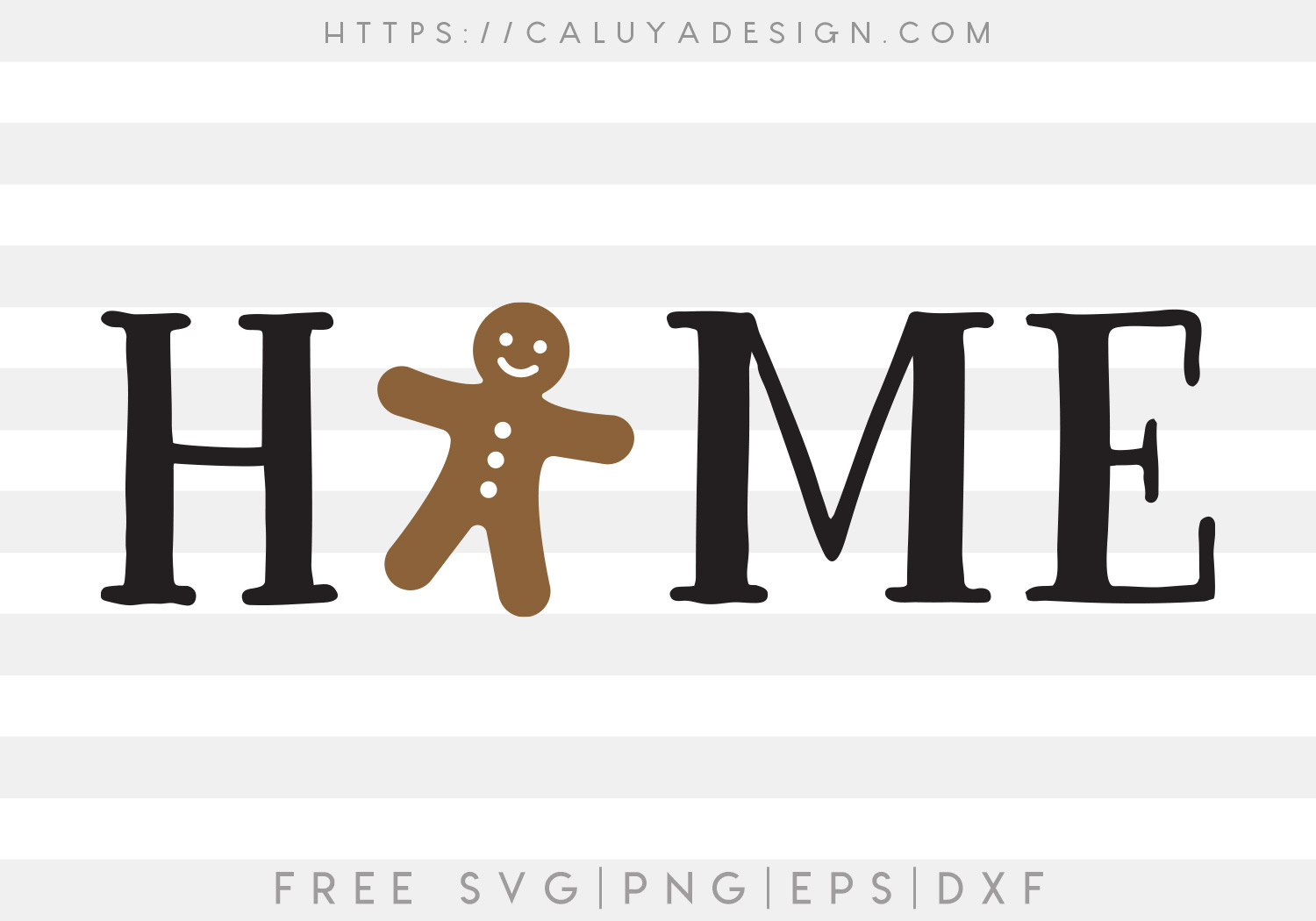 Free Gingerbread Home SVG Cut File