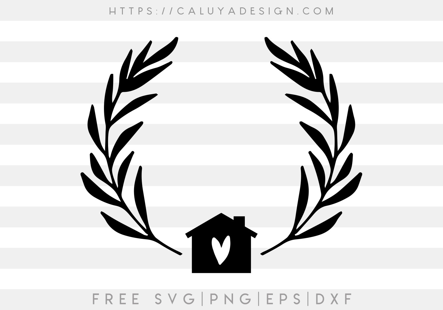 Home Monogram SVG, PNG, EPS & DXF