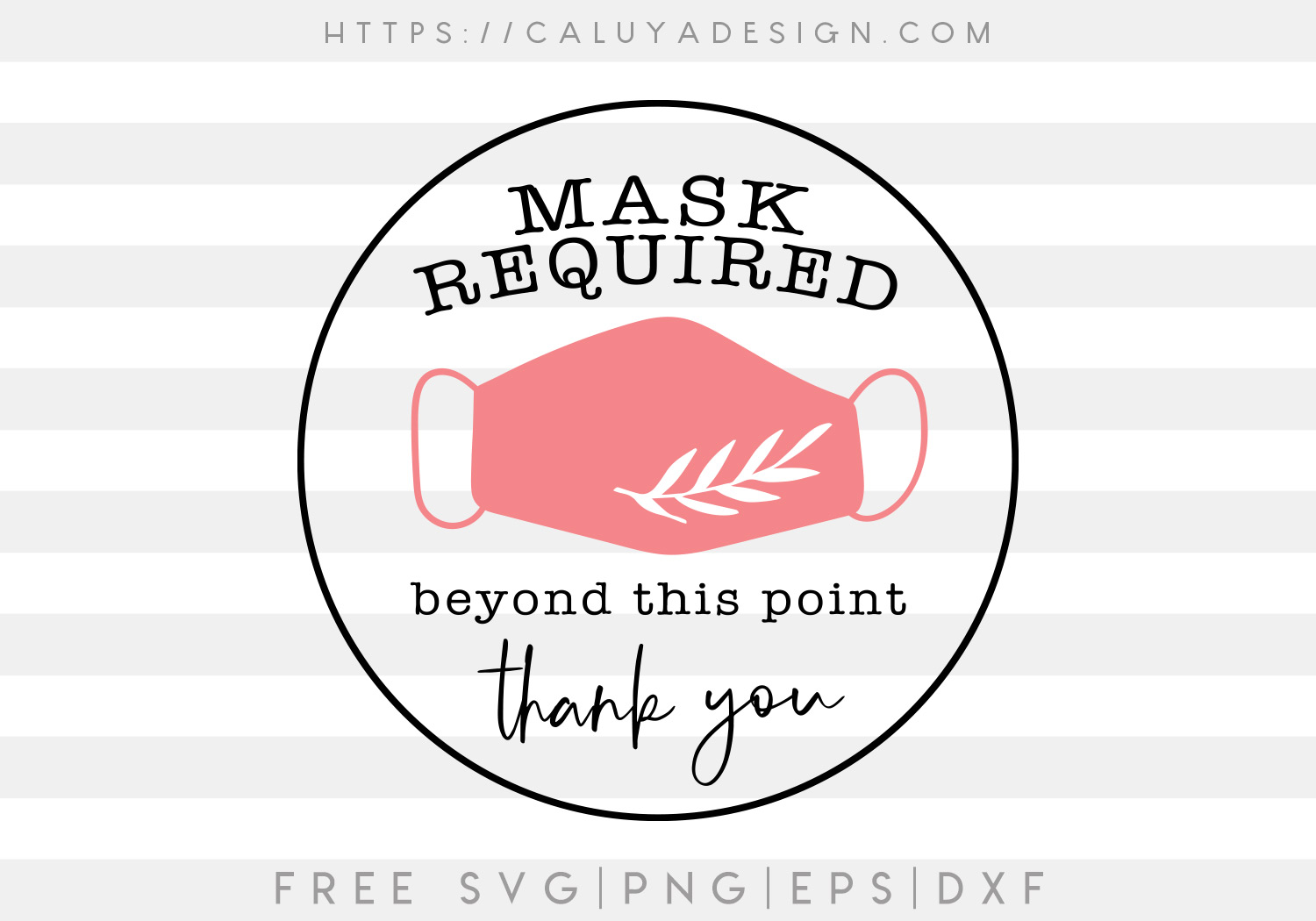 Mask Sign SVG, PNG, EPS & DXF