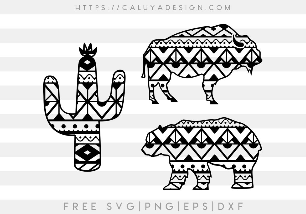 Download Free Boho Patterned Bundle SVG, PNG, EPS & DXF by Caluya ...