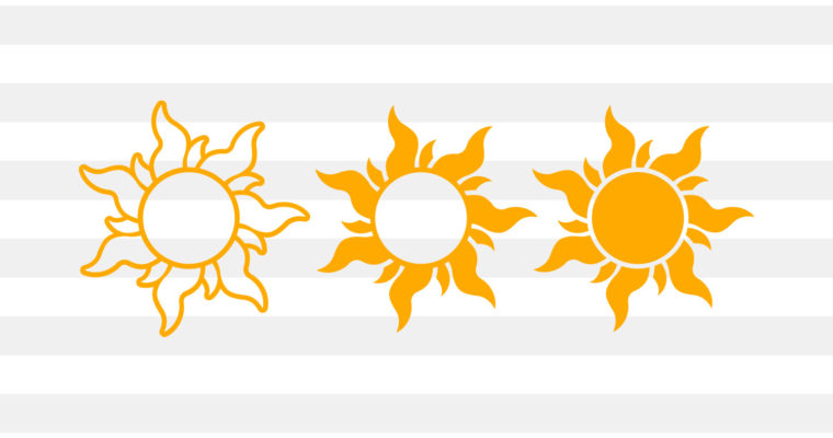 Boho Sun SVG, PNG, EPS & DXF