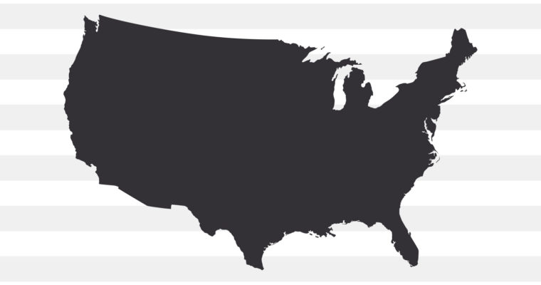 USA Map SVG, PNG, EPS & DXF